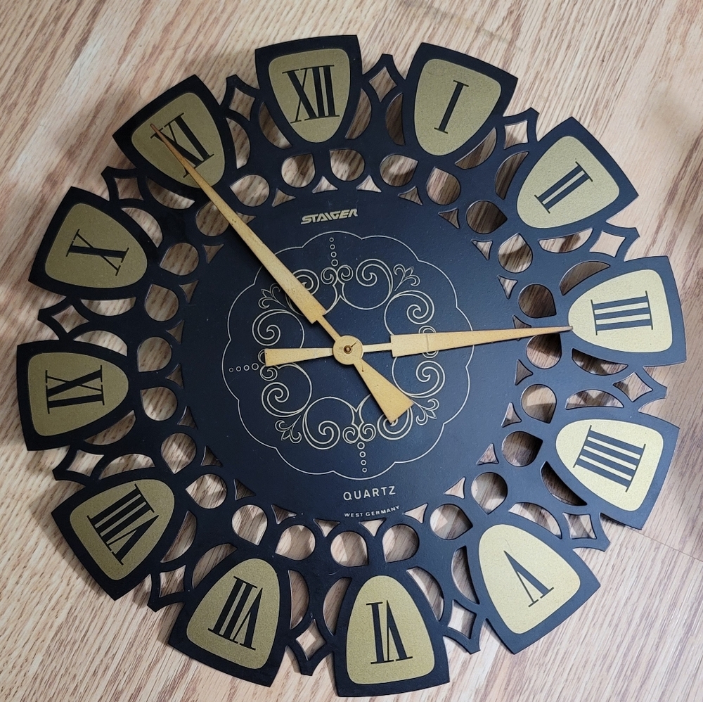Staiger West Germany starburst MCM clock